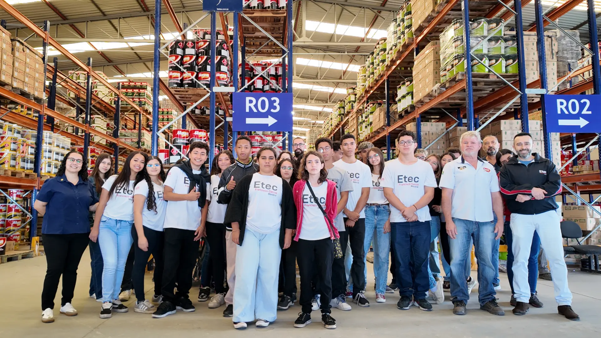 Visita técnica de estudantes da ETEC