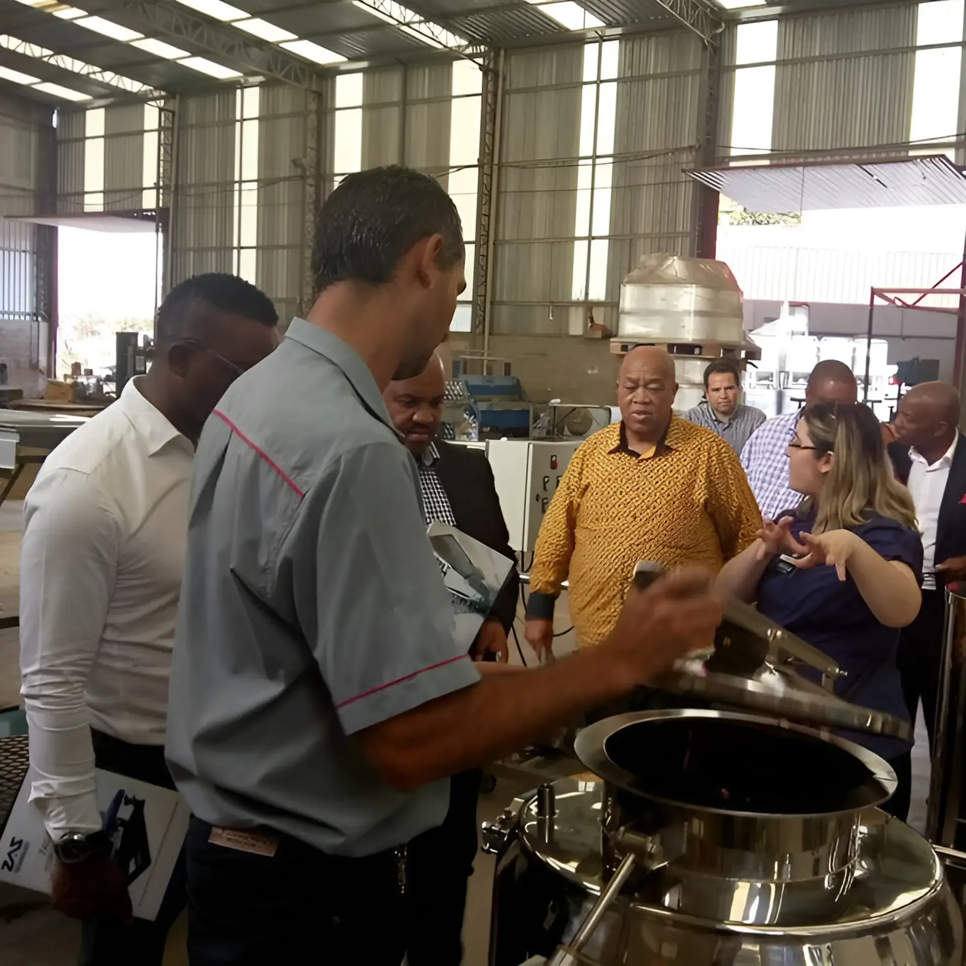 Visita internacional da África do Sul a uma empresa de Mococa